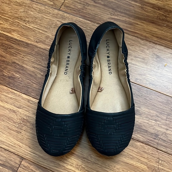 Lucky Brand Black Ballet Flats - Picture 1 of 3